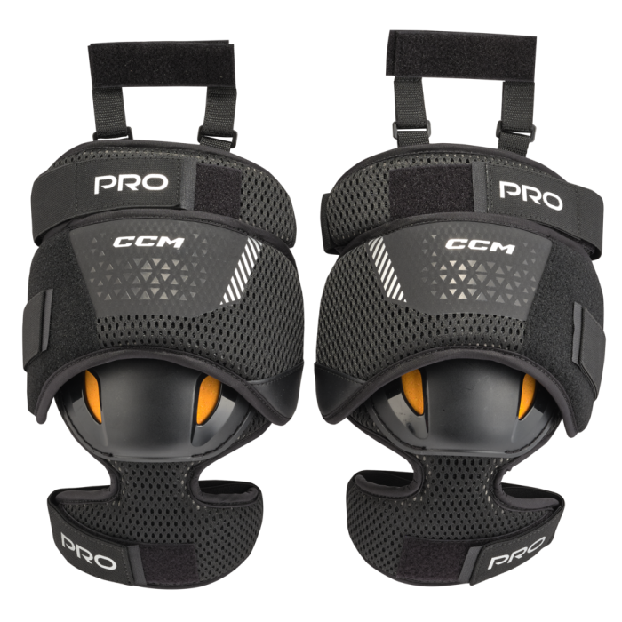 CCM Pro Goalie Knee Pads Black SR