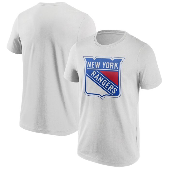 Fanatics Mid Essential Tee New York Rangers White