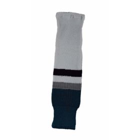 CCM Pr. Sock San Jose Sharks White/Teal/Grey JR 24"